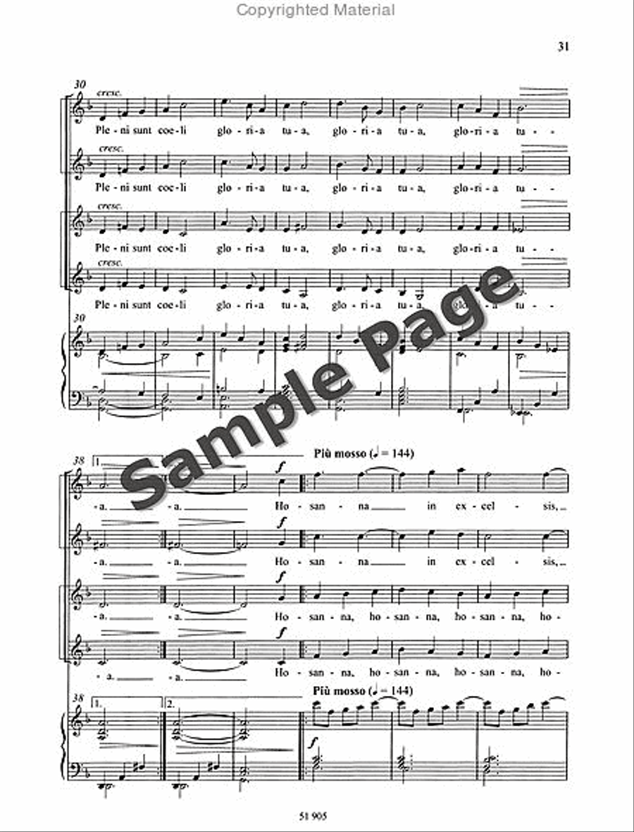 Missa Brevis SSAA scores gallery preview page 32