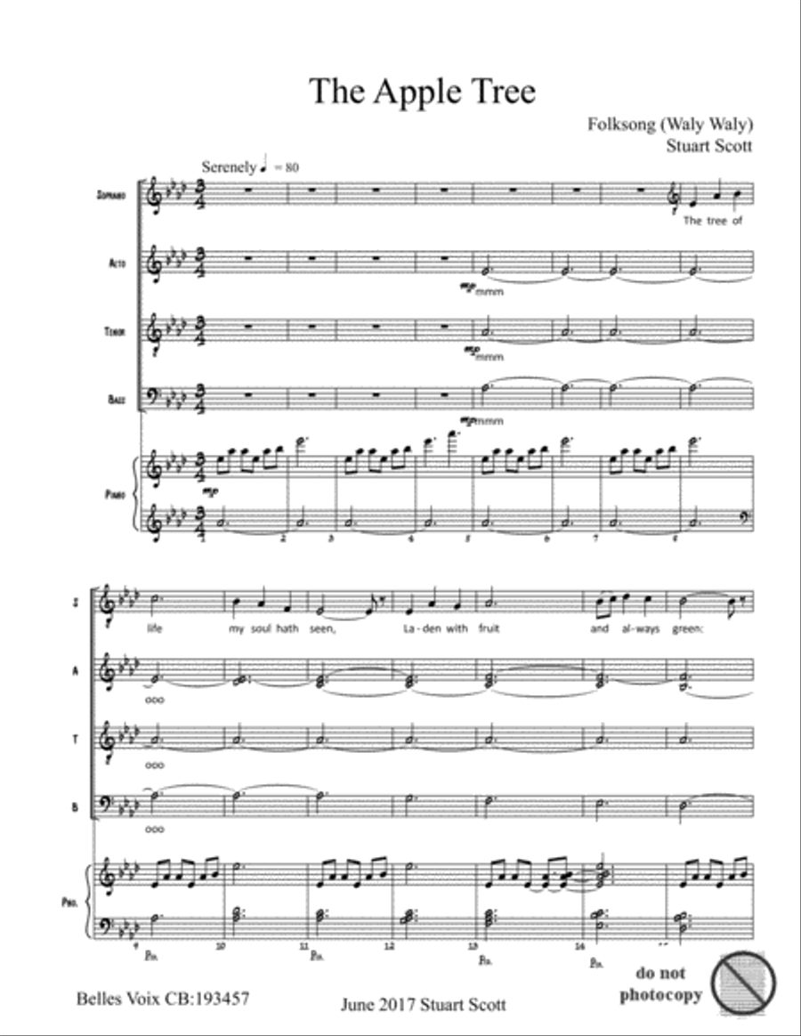 The Apple Tree (Lessons and Carols) 4-Part scores gallery preview page 1
