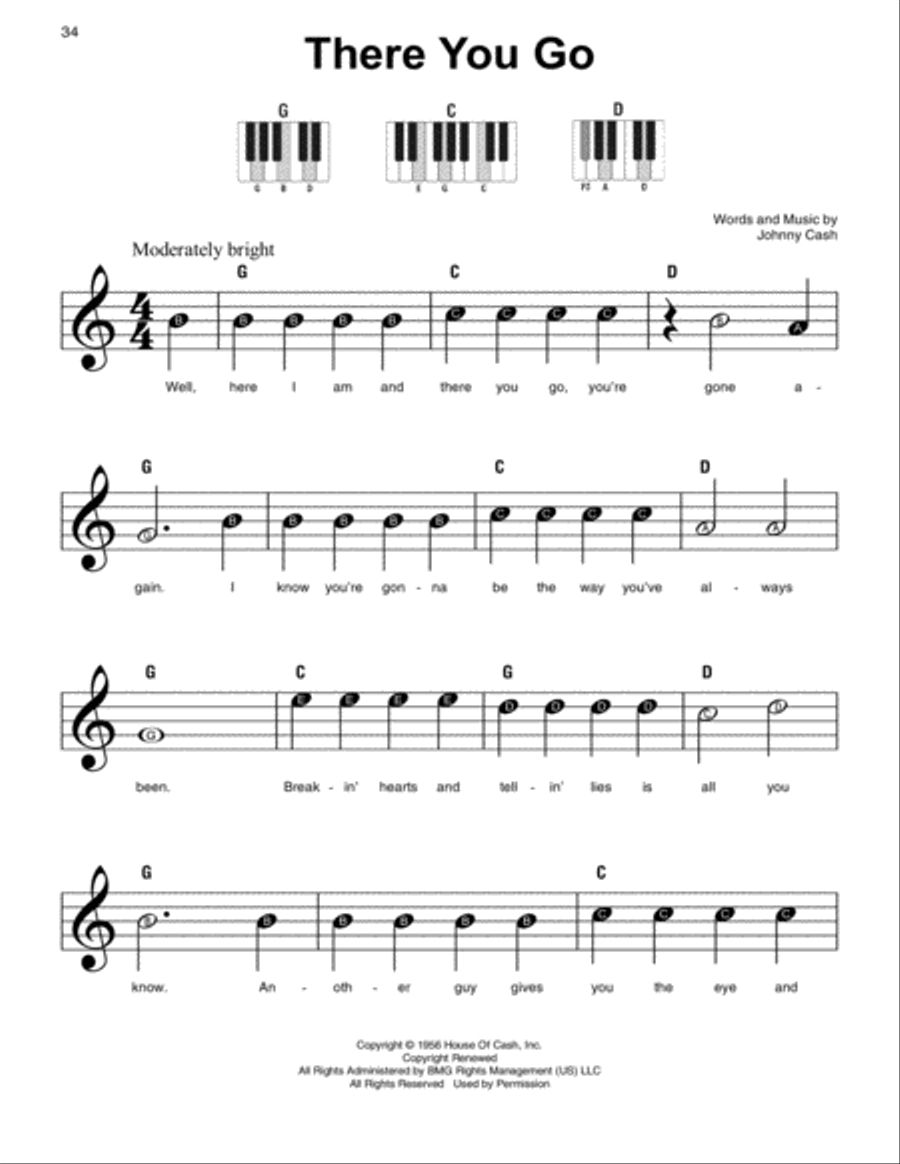 There You Go Easy Piano scores gallery preview page 1