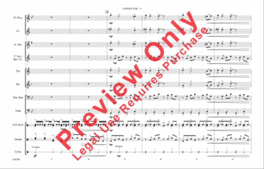Riders on the Storm Riders on the Storm Marching Band scores gallery preview page 5