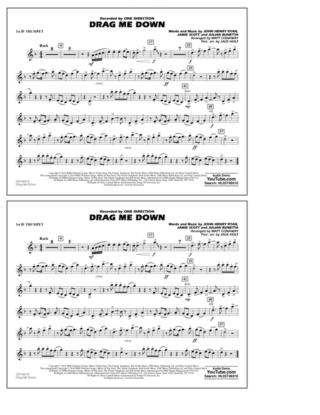 Drag Me Down - 1st Bb Trumpet