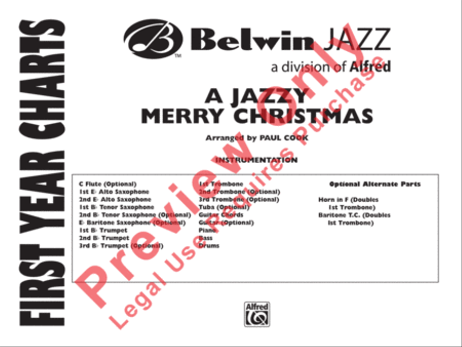 Jazzy Merry Christmas Jazz Ensemble scores gallery preview page 2