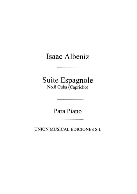 Capricho No.8 From Suite Espanola Op.47