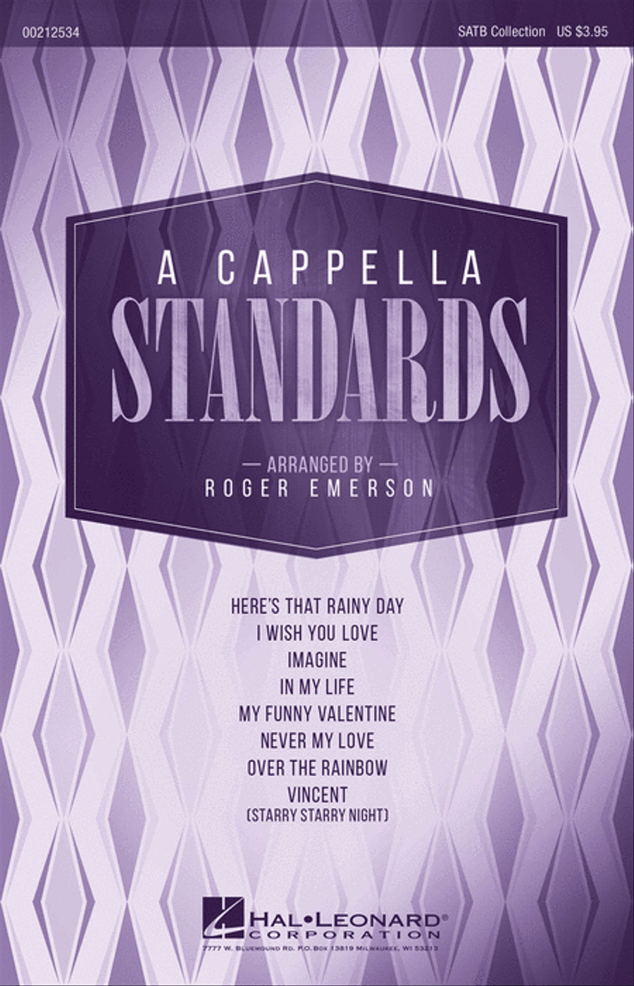 A Cappella Standards A Cappella Standards 4-Part scores gallery preview page 1