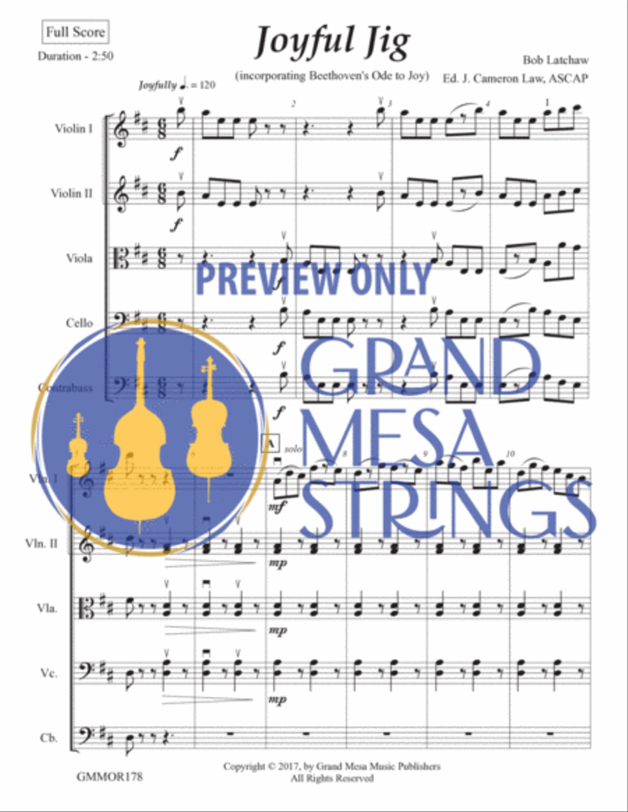 Joyful Jig String Orchestra scores gallery preview page 2