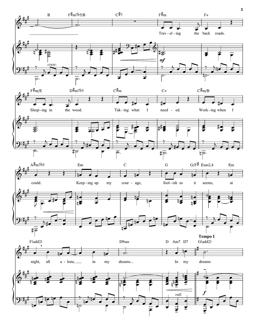 In My Dreams (from Anastasia) Voice scores gallery preview page 3