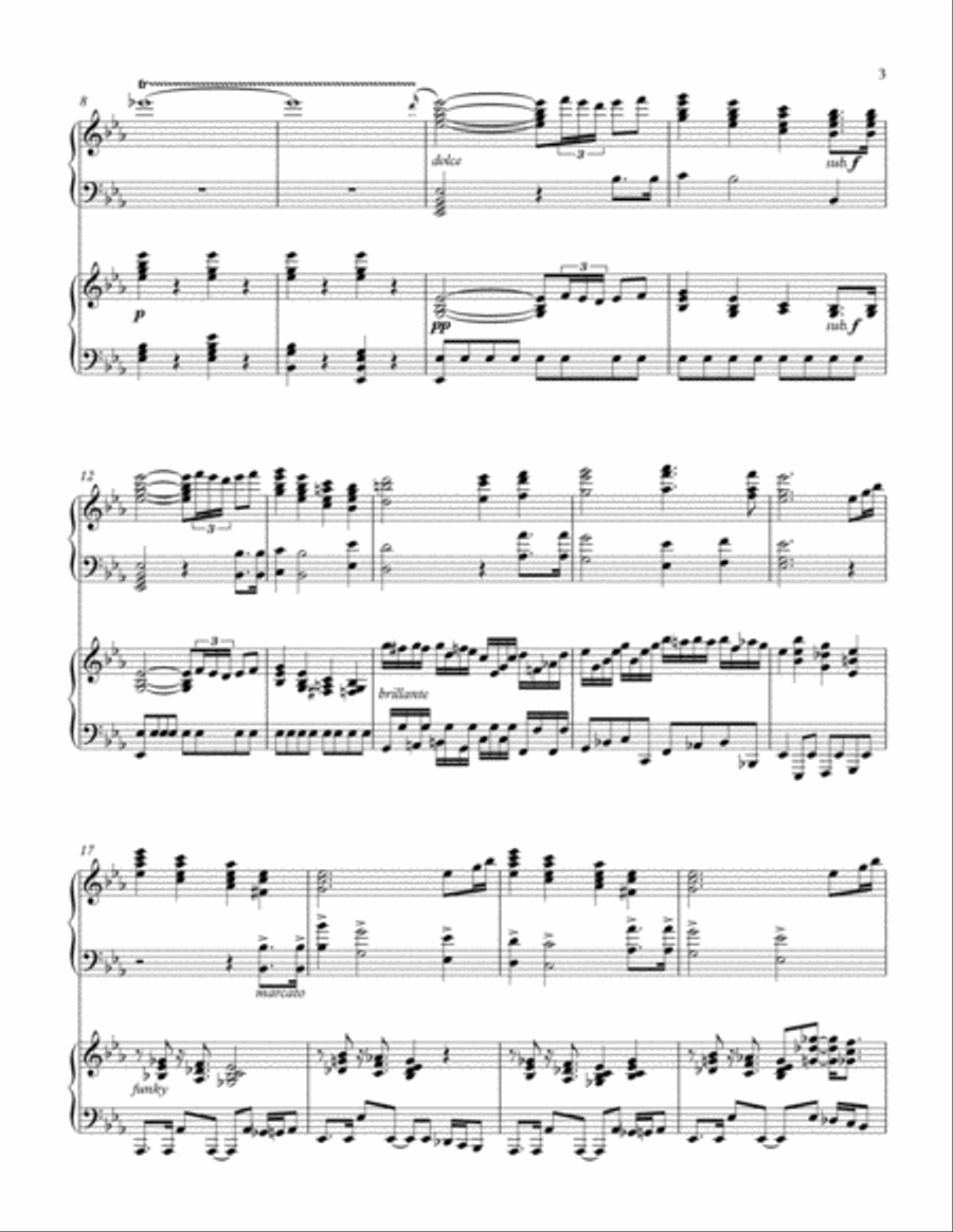 Happy Birthday in the Style of Beethoven Piano scores gallery preview page 3