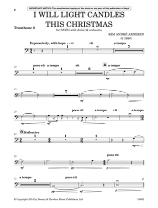 I Will Light Candles This Christmas (Full Orchestration) - Trombone 2