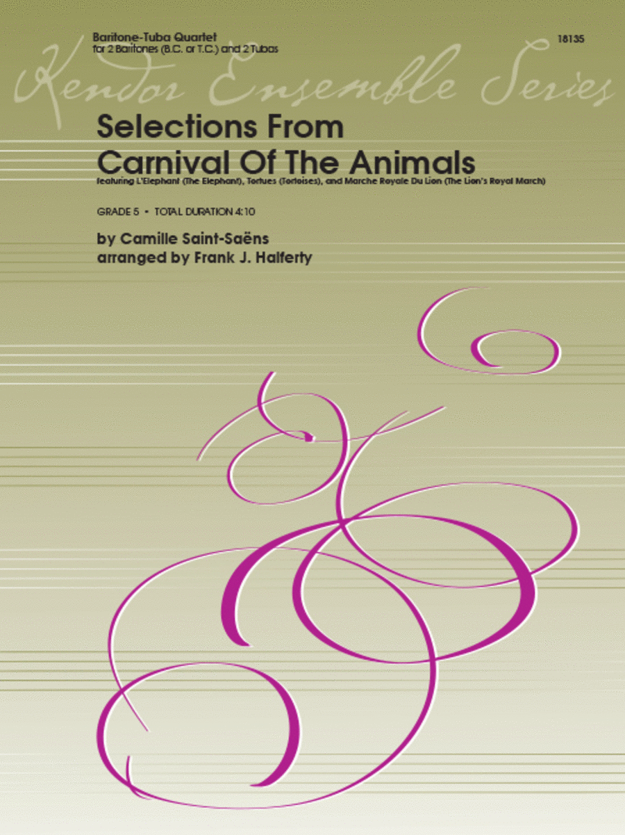 Selections From Carnival Of The Animals Brass Quartet scores gallery preview page 1