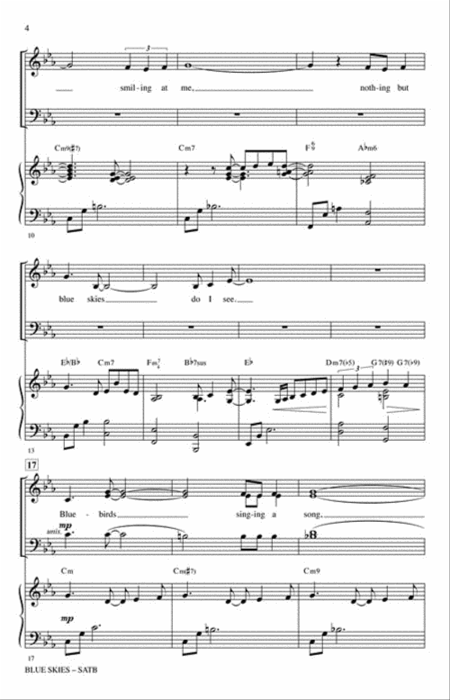 Blue Skies Choir scores gallery preview page 3