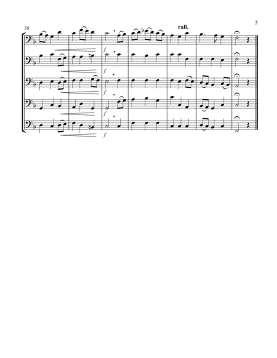 A Virgin Most Pure (F) (Trombone Quintet)
