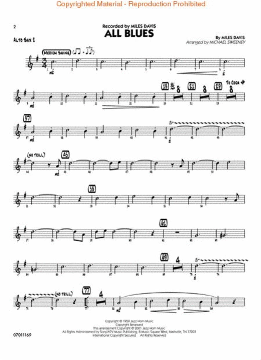 The Best of Easy Jazz – Alto Sax 2 Jazz Ensemble scores gallery preview page 2