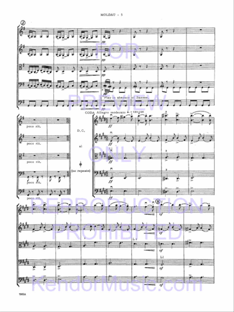 Themes From The Moldau (Full Score) String Orchestra scores gallery preview page 7