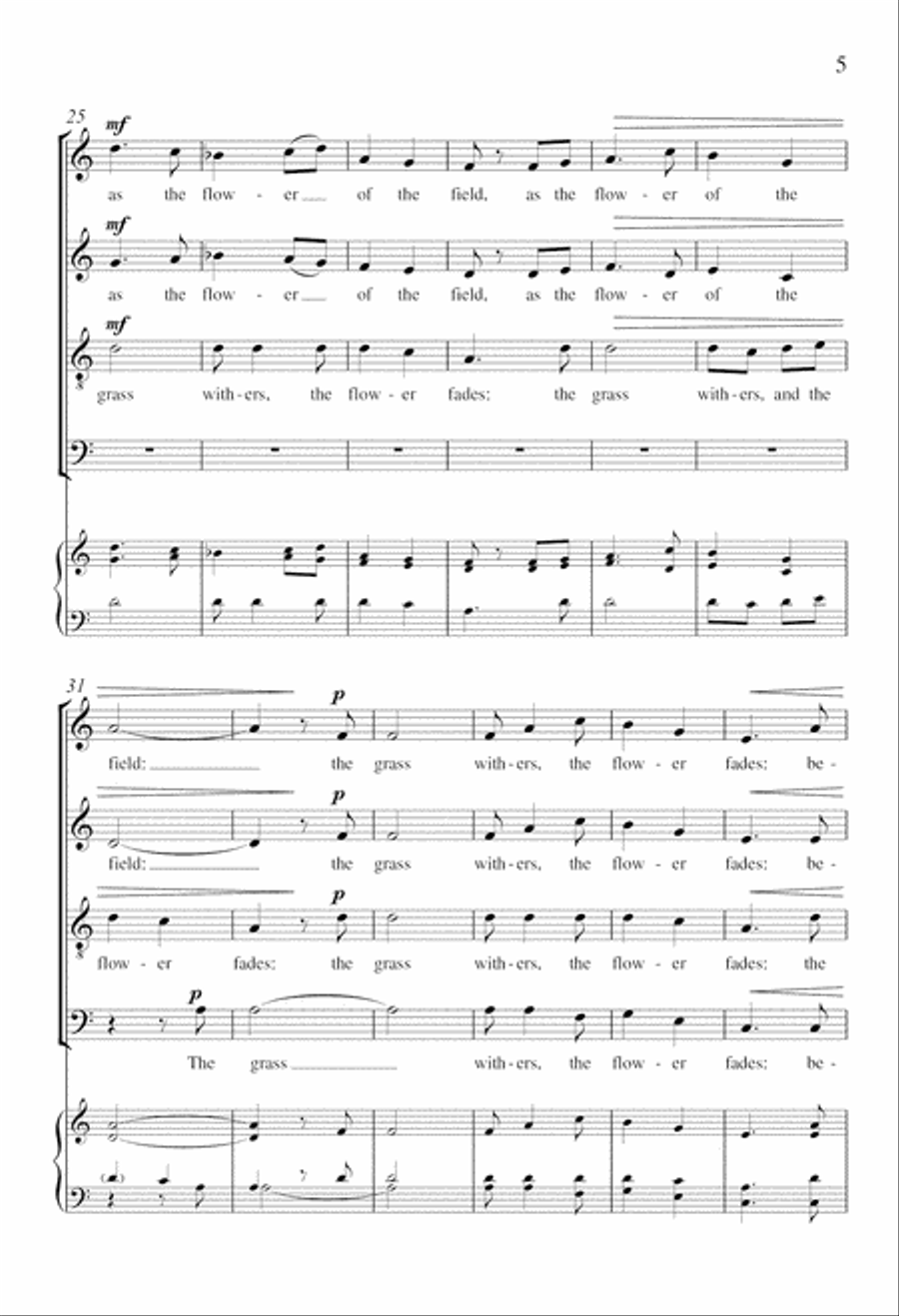 All Flesh Is Grass from Suite Remembrance 4-Part scores gallery preview page 4