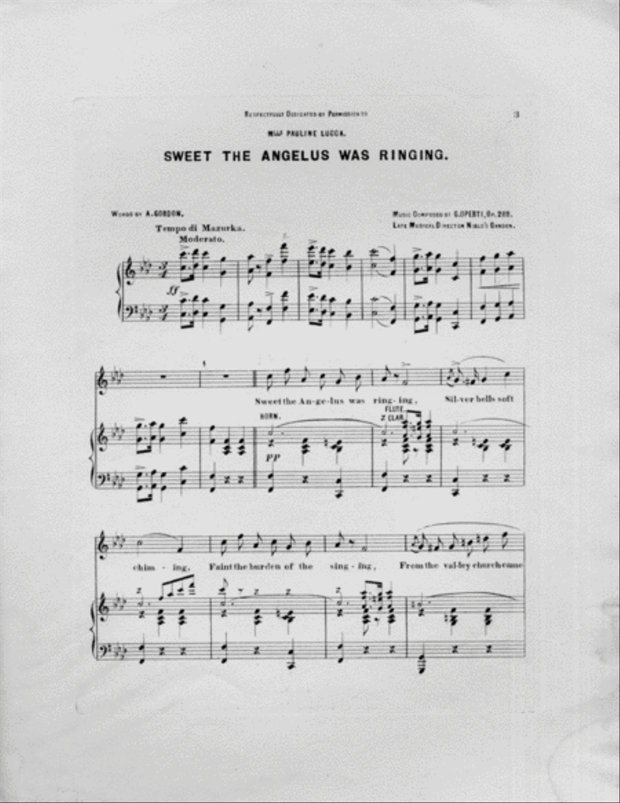 Sweet the Angelus Was Ringing Piano Trio scores gallery preview page 2