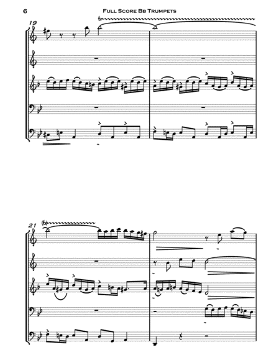 Little Fugue Little Fugue Brass Ensemble scores gallery preview page 6