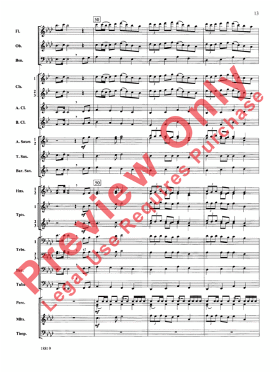 Grays Harbor March Grays Harbor March Concert Band scores gallery preview page 14