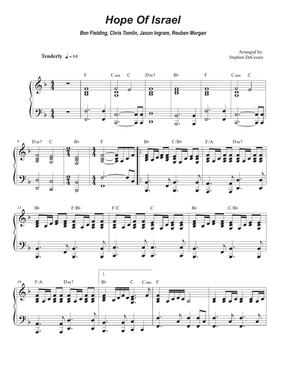 Hope Of Israel Hope Of Israel B-Flat Trumpet scores gallery preview page 4