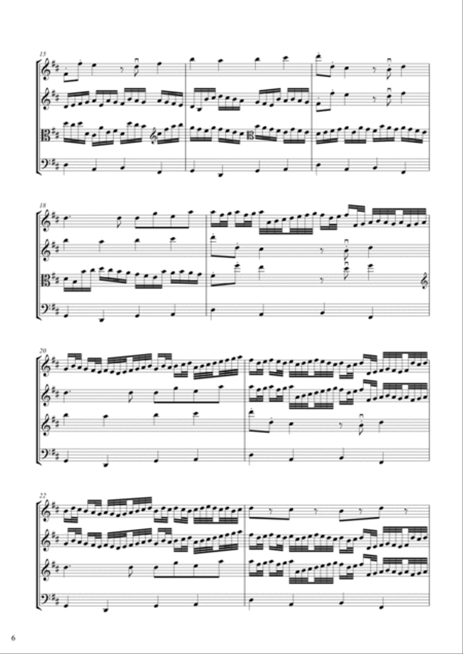 Music for Occasions - string quartet wedding compilation String Quartet scores gallery preview page 6