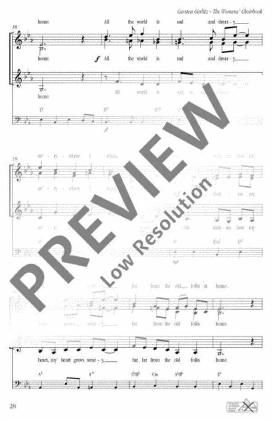 Swanee River SSA scores gallery preview page 4