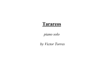 Tarareos for piano solo image number null