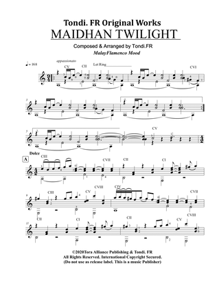 MAIDHAN TWILIGHT - Tondi. FR Original Works.