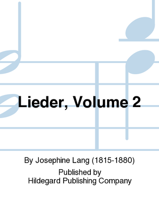 Book cover for Lieder, Volume 2
