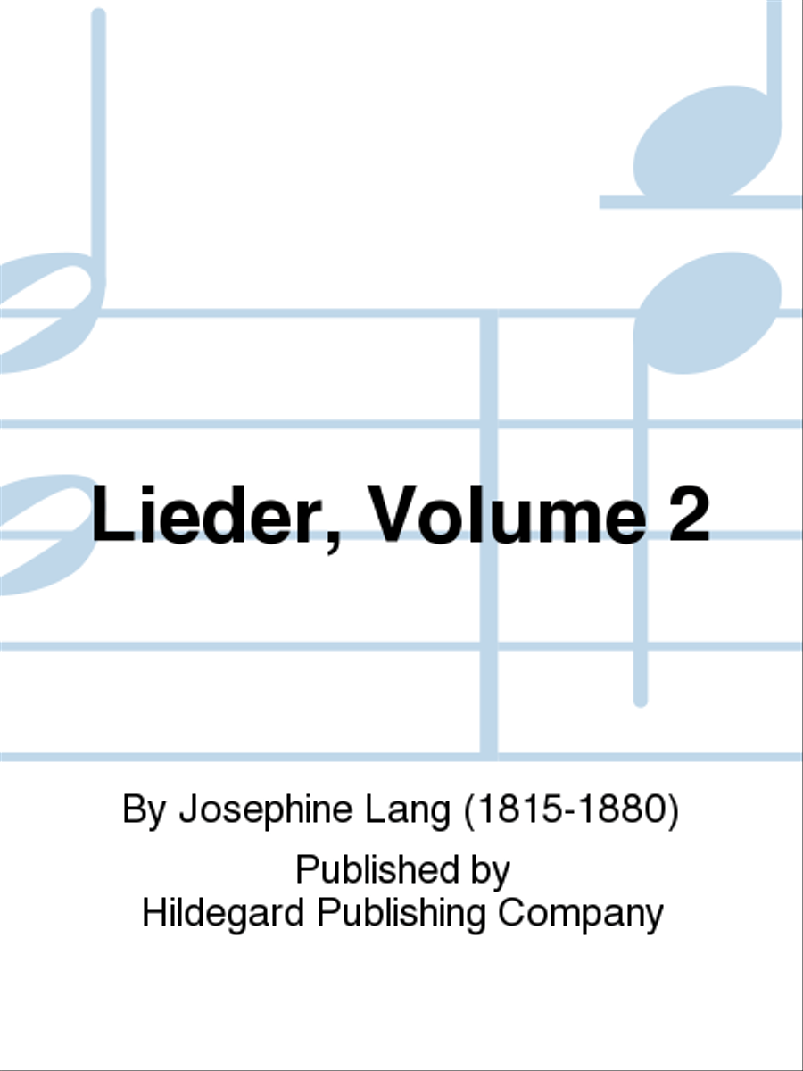 Lieder, Volume 2 Lieder, Volume 2 Chamber Music scores gallery preview page 1