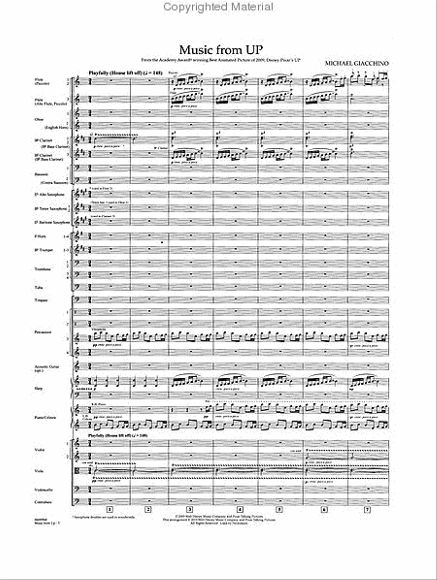 Music from “Up” Full Orchestra scores gallery preview page 2