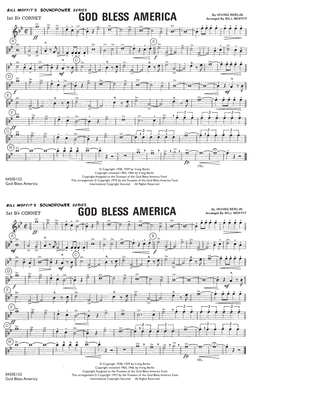God Bless America - 1st Bb Cornet