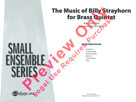 The Music of Billy Strayhorn for Brass Quintet image number null