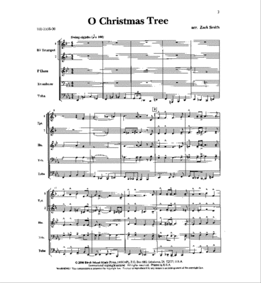 Ten Holiday Favorites for Brass Quintet Brass Quintet scores gallery preview page 2