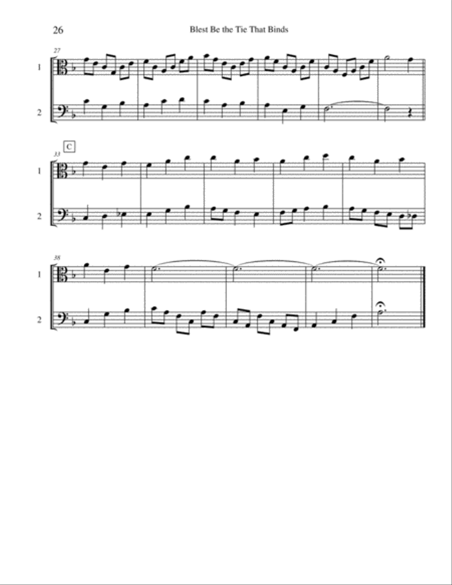 Ten Selected Hymns for the Performing Duet, Vol. 2 - viola and cello String Duet scores gallery preview page 6