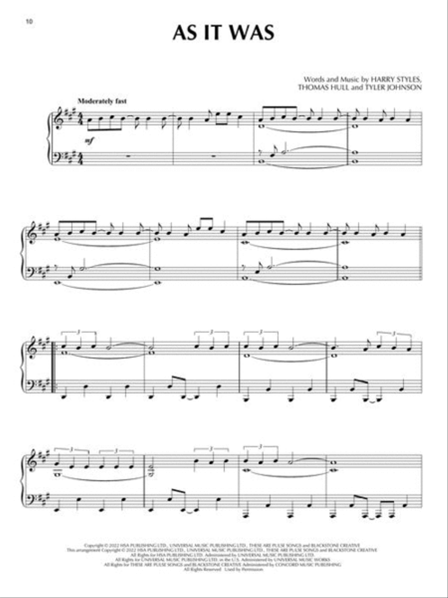 15 Chart Hits for Piano Solo Piano Solo scores gallery preview page 5
