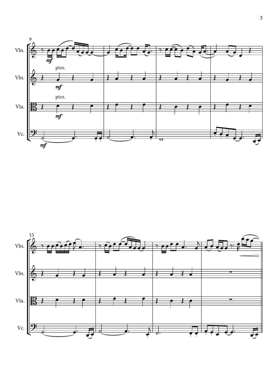 Consider Me String Quartet scores gallery preview page 4