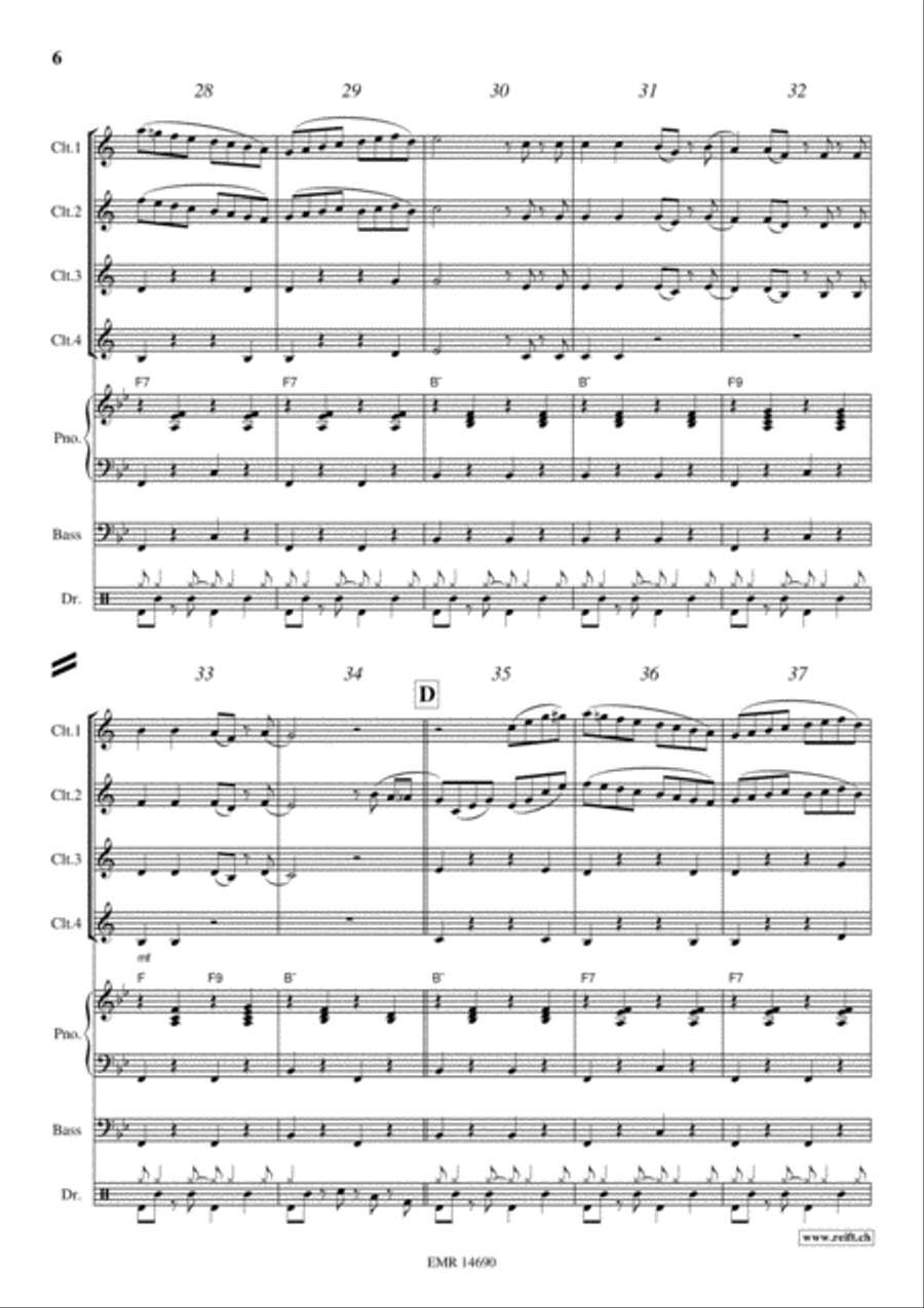 Tico Tico Clarinet scores gallery preview page 6
