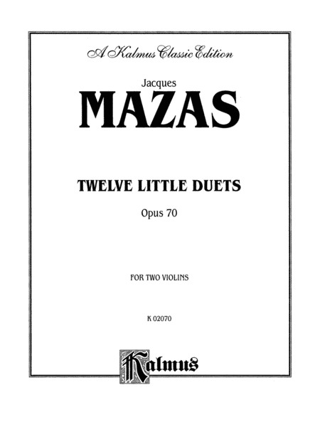 Twelve Little Duets, Op. 70