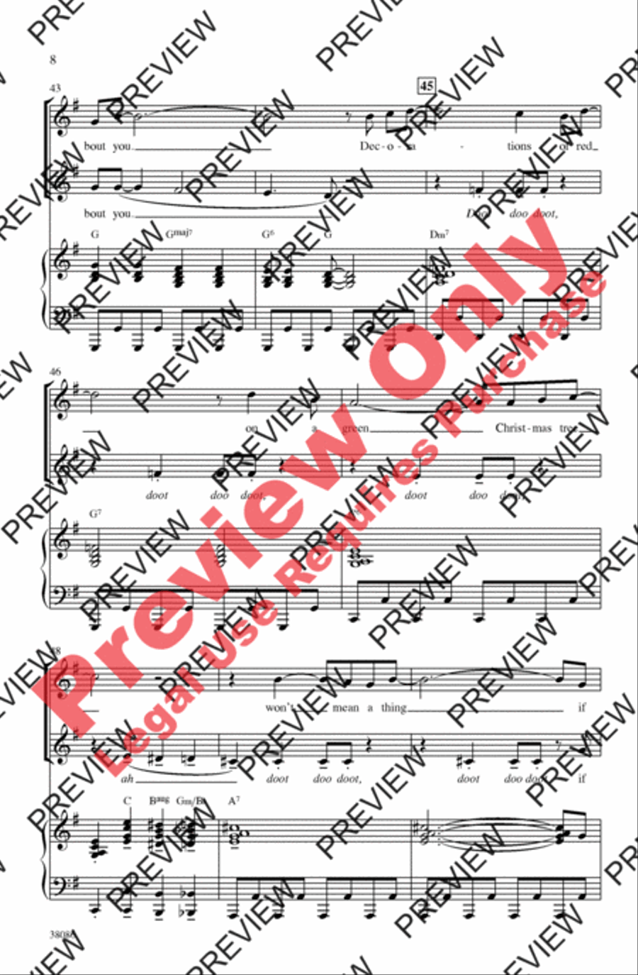 Blue Christmas 2-Part scores gallery preview page 8