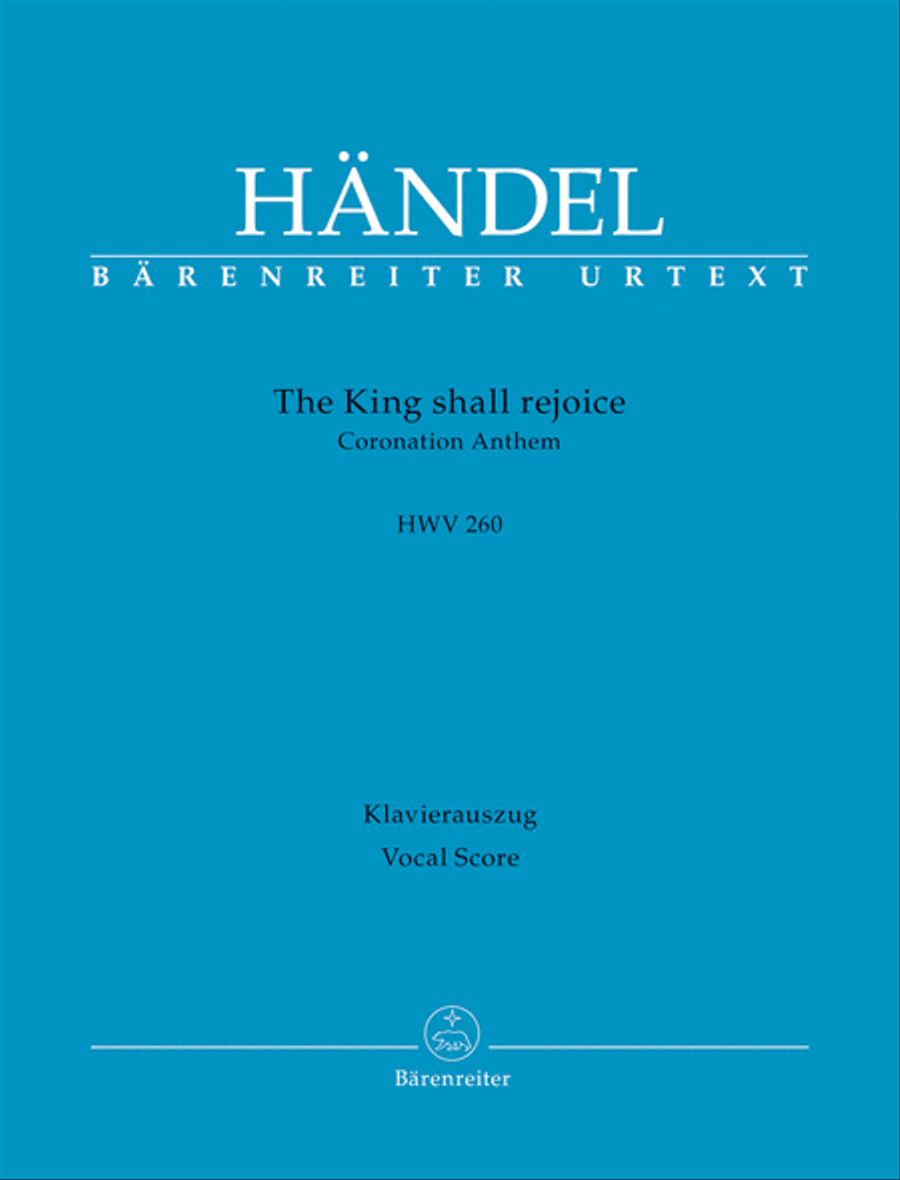 The King shall rejoice HWV 260 Choir scores gallery preview page 1