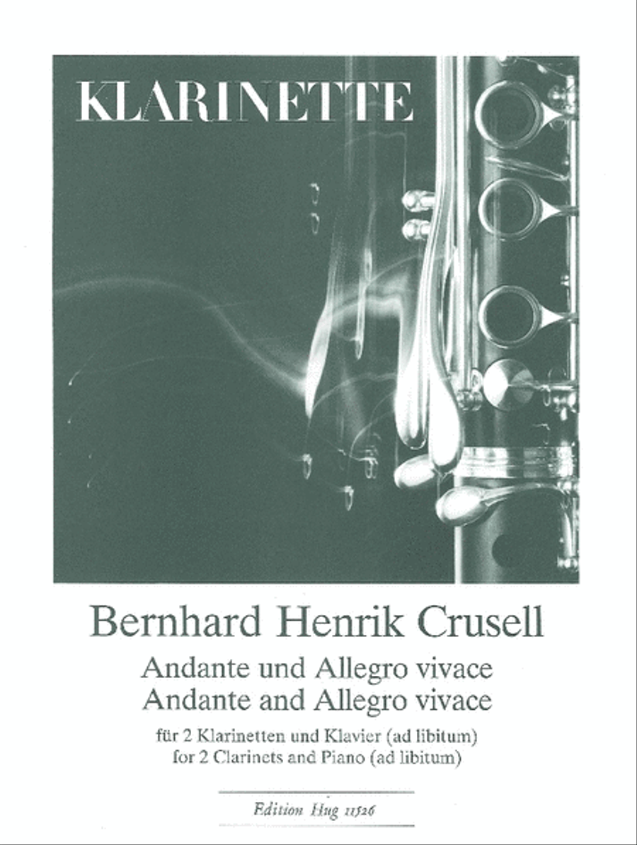 Andante und Allegro Vivace Clarinet Duet scores gallery preview page 1