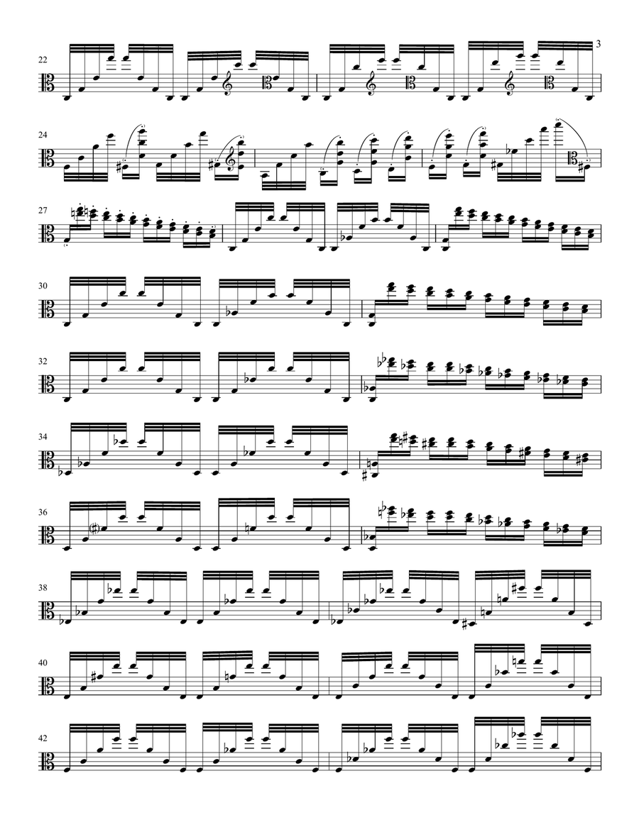 Paganini: 24 Caprices for Viola URTEXT Viola Solo scores gallery preview page 5