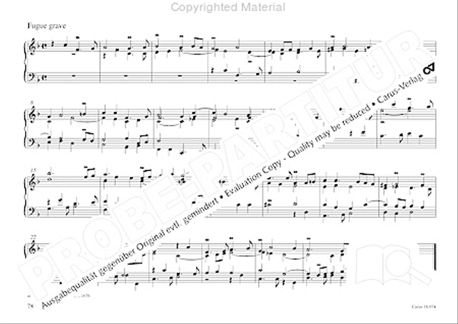 Organo pleno. Orgelstucke zum Ein- und Auszug Organ Solo scores gallery preview page 86
