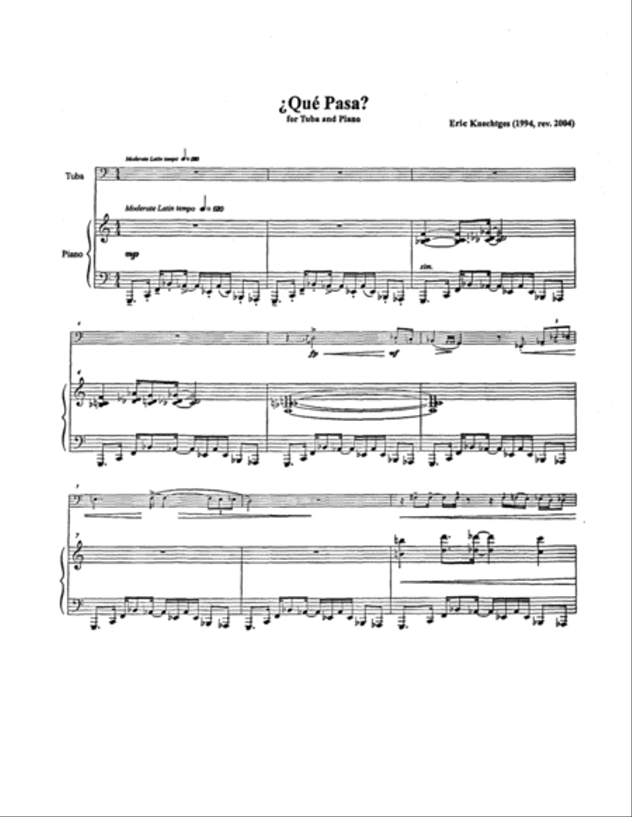 Que Pasa Tuba scores gallery preview page 2
