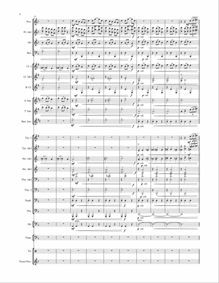 Ukrainian Bell Carol Ukrainian Bell Carol Concert Band scores gallery preview page 4