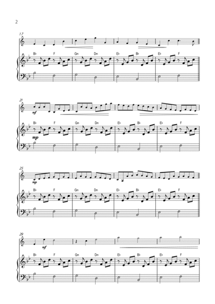 "Canon" by Pachelbel - EASY version for CLARINET SOLO with PIANO image number null