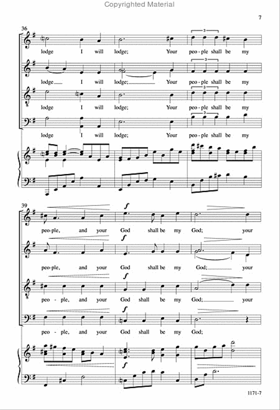 Song of Ruth - SATB divisi Octavo Divisi scores gallery preview page 6