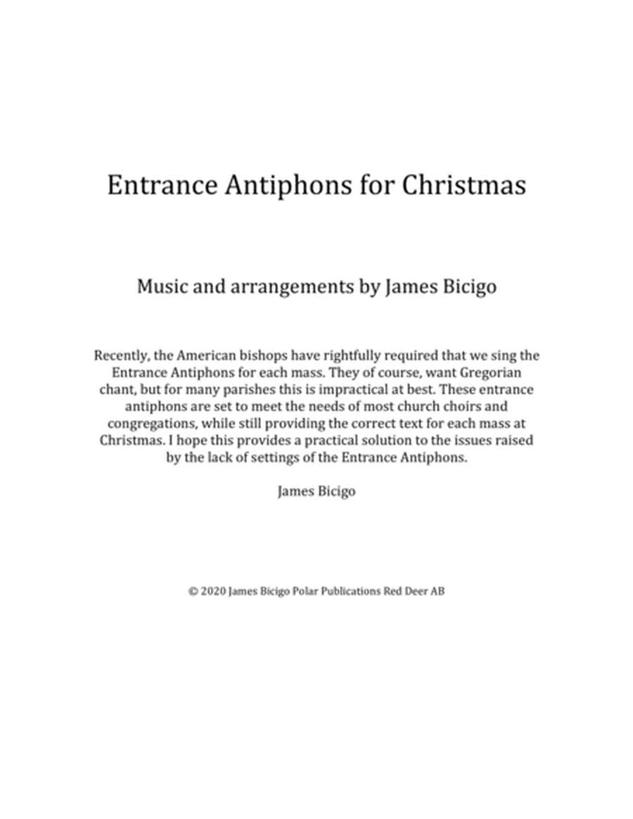 Entrance Antiphons for Christmas