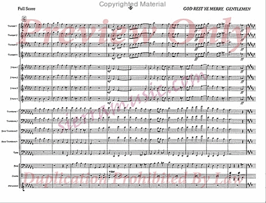 God Rest Ye, Merry Gentlemen Jazz Ensemble scores gallery preview page 7