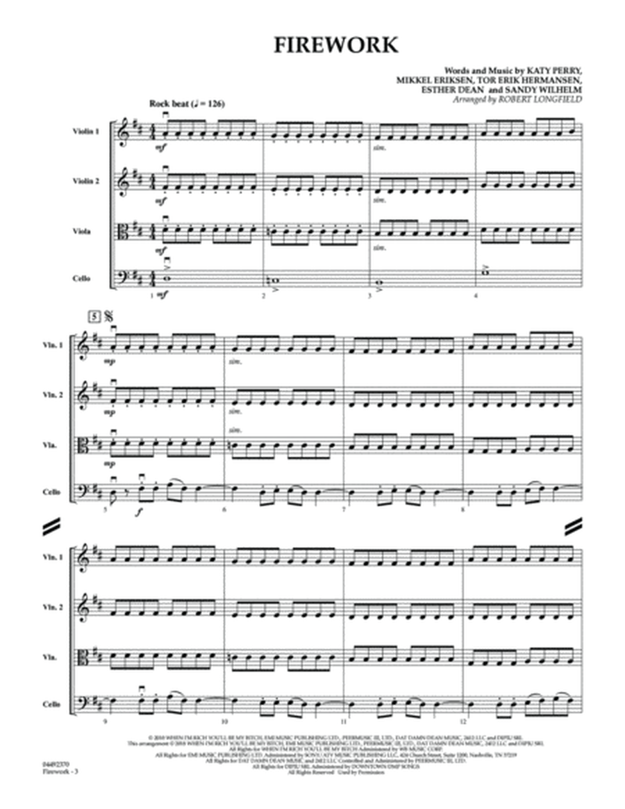 Firework (arr. Robert Longfield) - Conductor Score (Full Score)