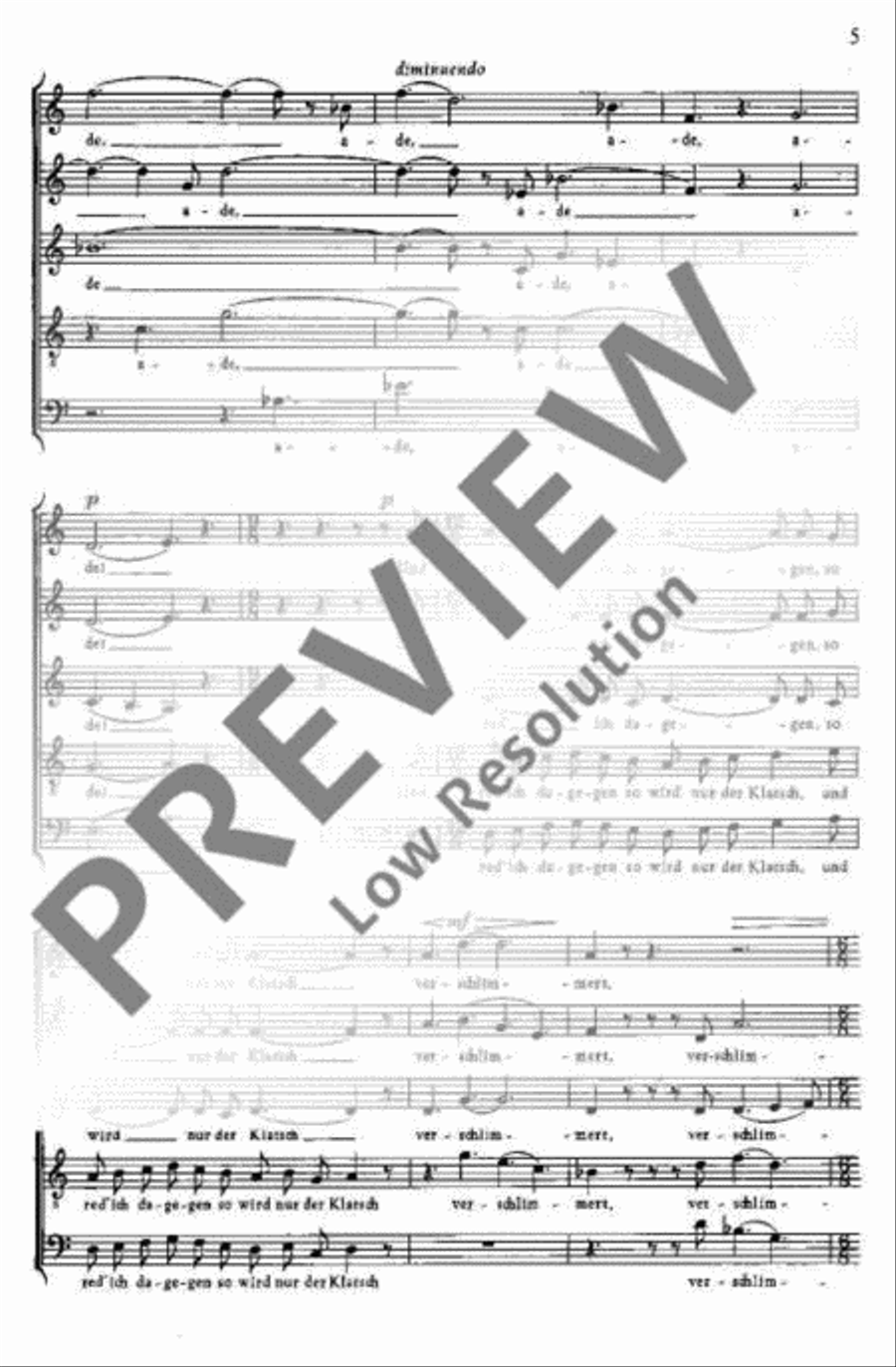 Wir haben dir Klatsch auf Geklatsche gemacht SSATB scores gallery preview page 4